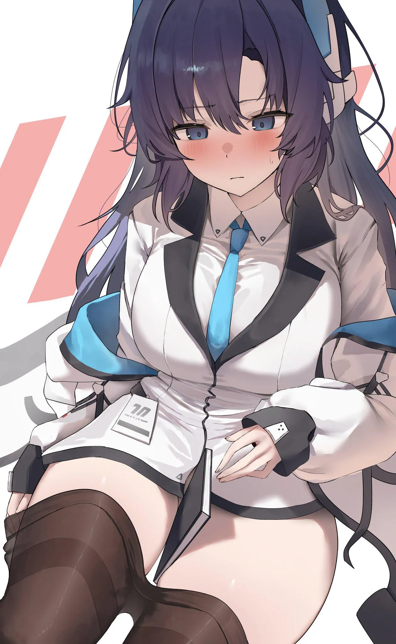 Yuuka wearing Noa's clothes [Blue Archive]