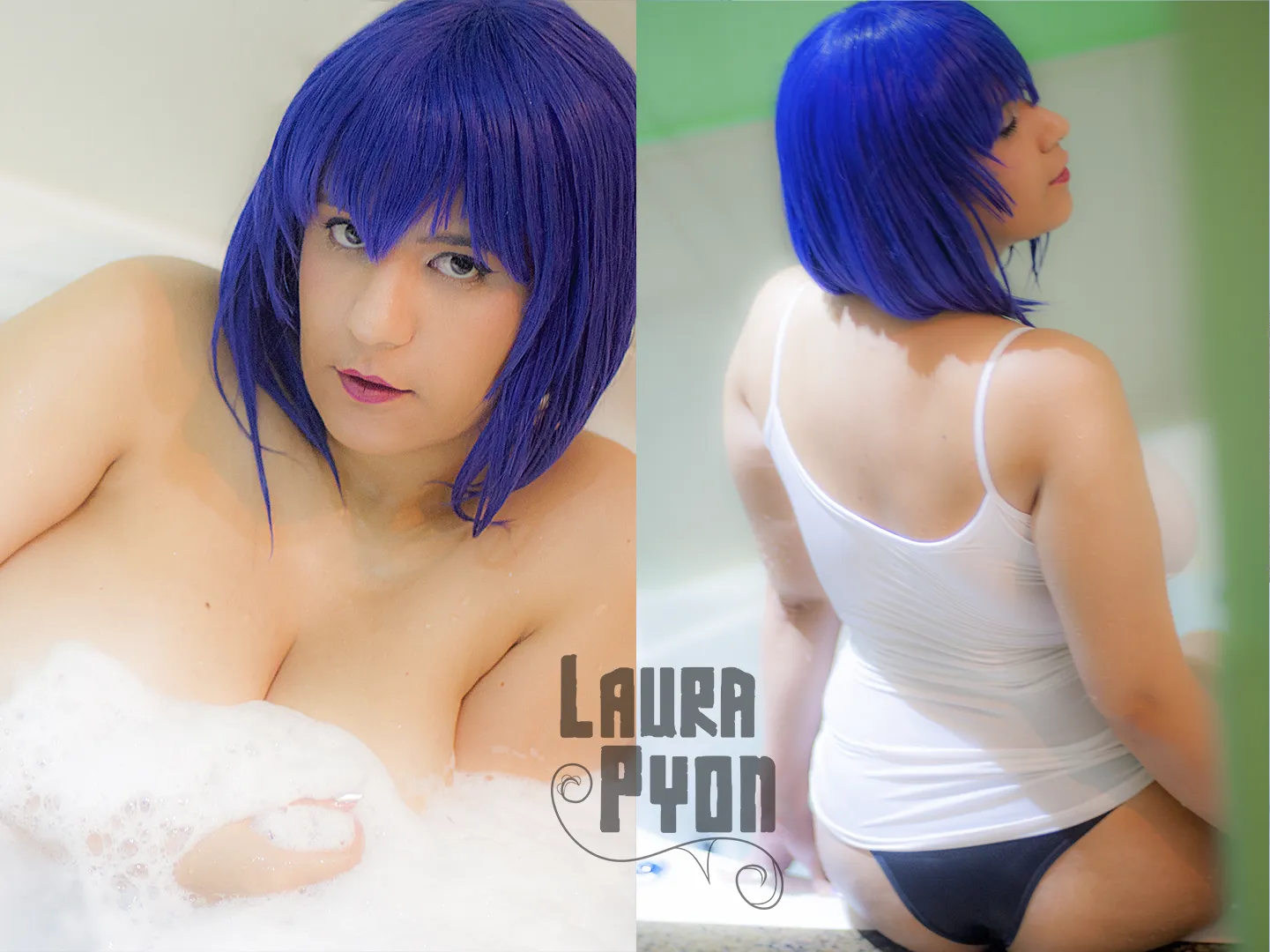 Come take a bath with Motoko [Ghost in the shell] (Laura Pyon)