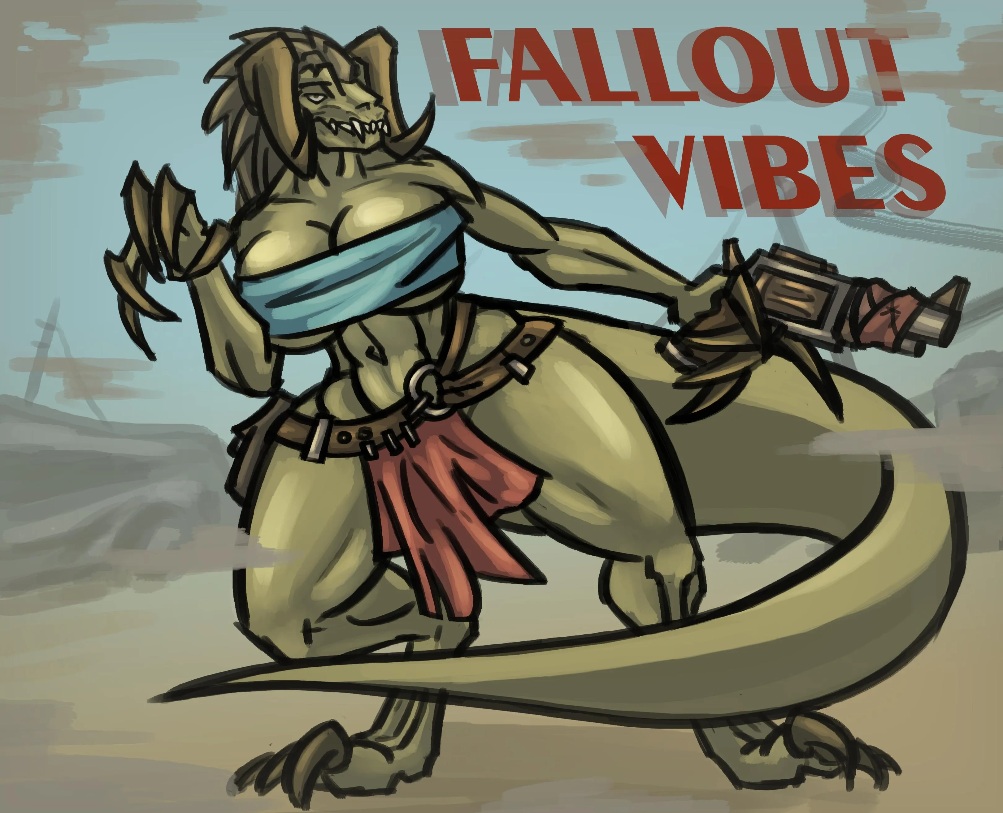 Fallout vibes [F] (art by me - klukovica)
