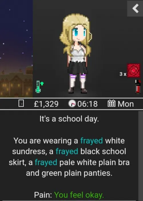 My favorite starter dress broke but then I used the top and equipped the school skirt. It actually looks pretty good