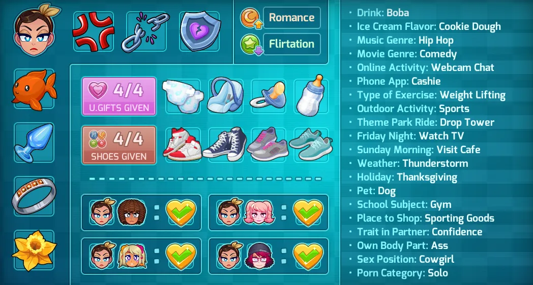 Nora's Vindictive Baggage becomes completely useless on Hard mode because it gets cancelled out by emotionally guarded. Its a huge oversight and honestly makes me annoyed because Nora is one of the few characters that actually gives repercussions for kn