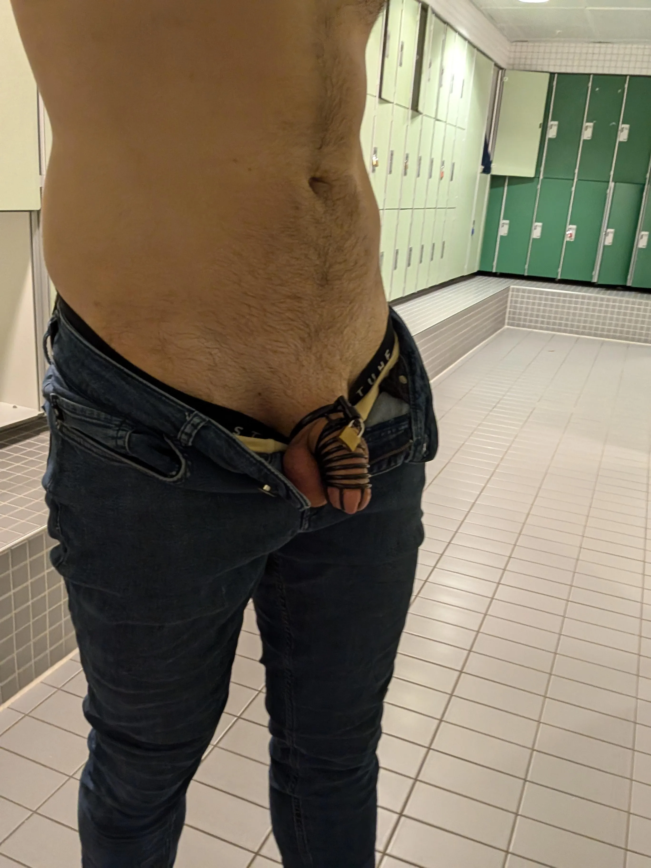 Put it on in the locker room 😈😇