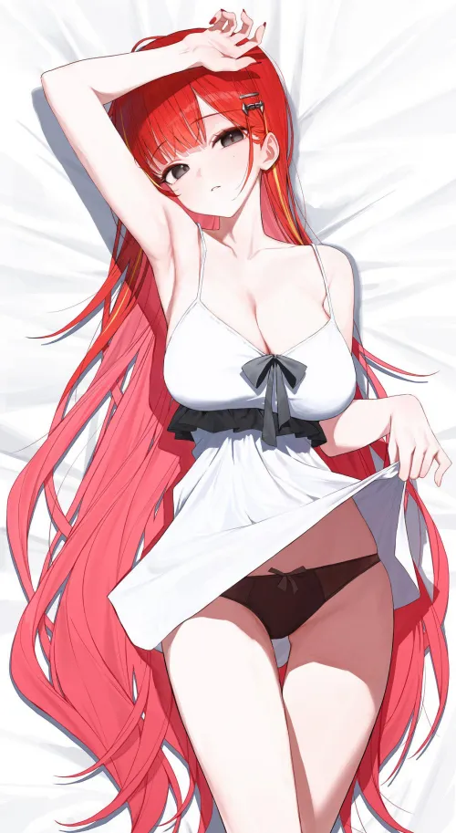 Showing her black pantsu [Vtuber]