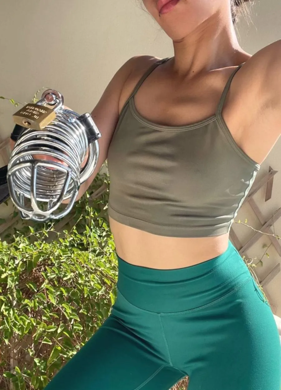 The moment the cage closes, you agree to be my toy