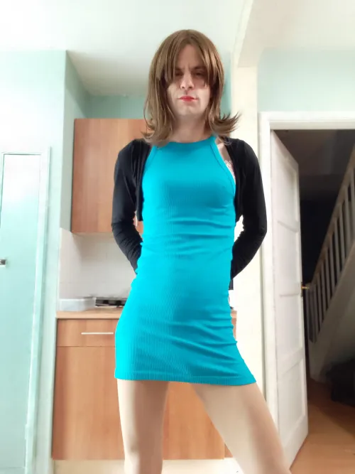 Wearing my wife's dress, does it suit me??