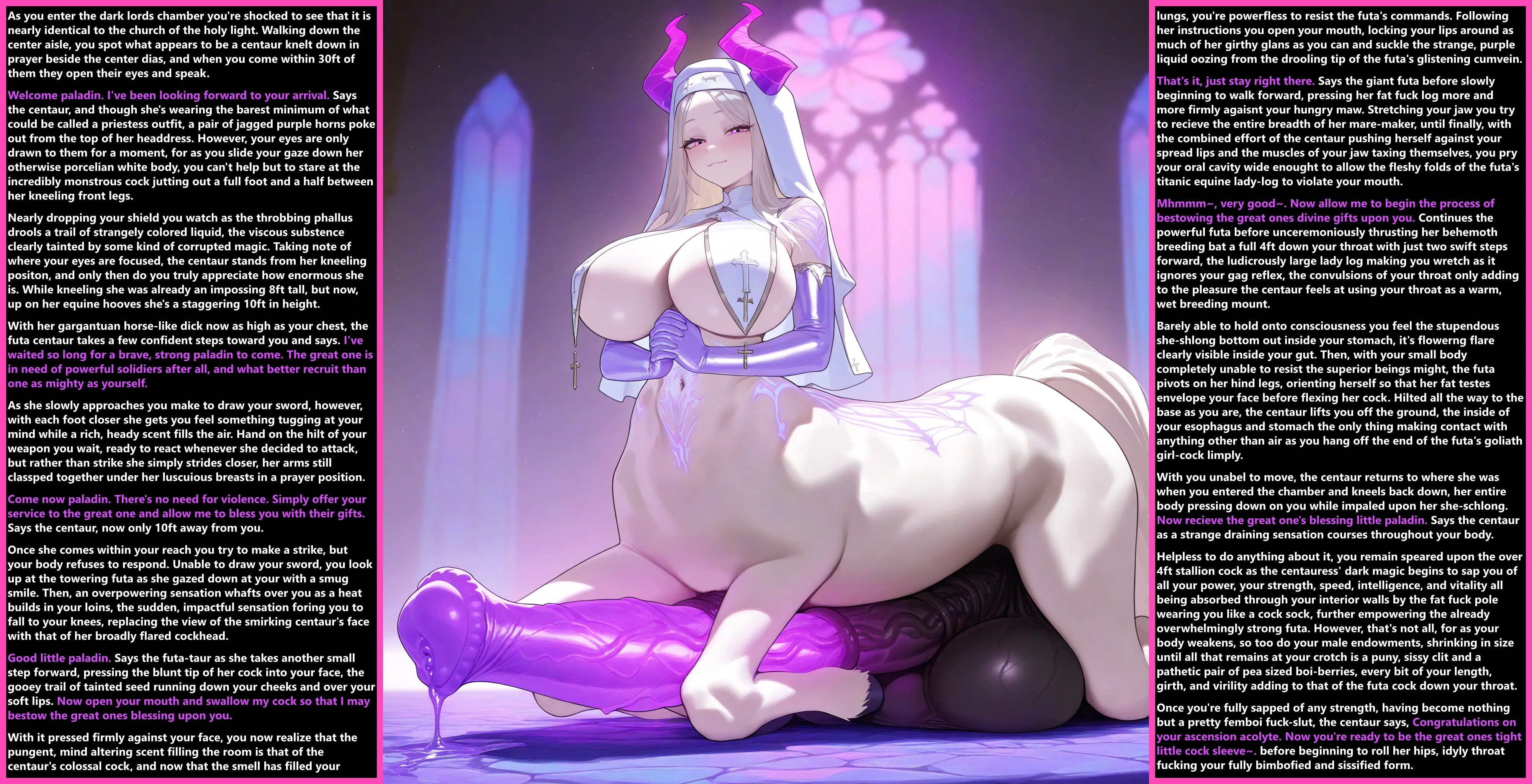 Week 014  - Evil Centaur Priestess Corrupts Paladin