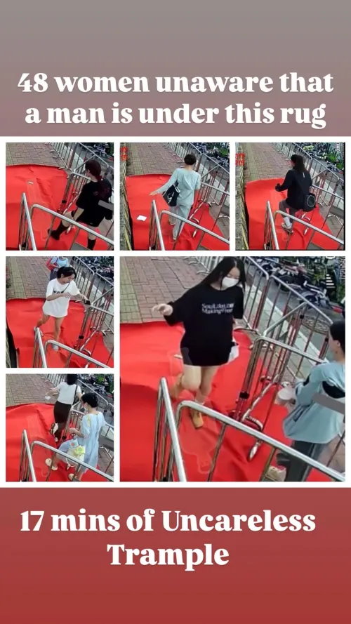 Man Trample Under a Rug