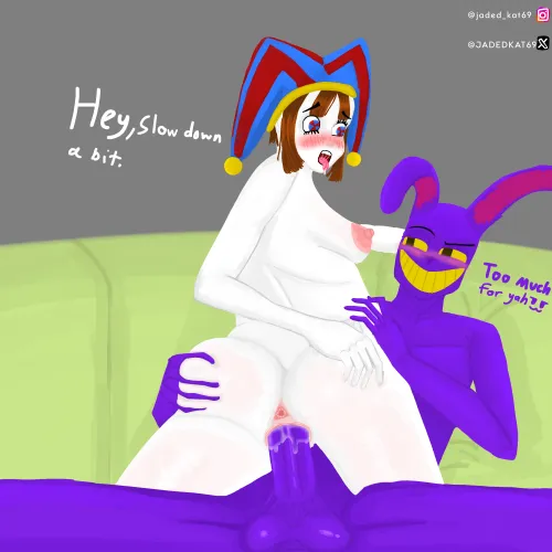 Pomni and Jax when no one is looking