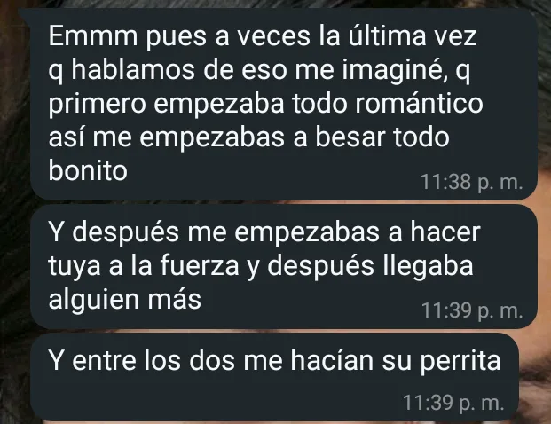 Quiero que se cojan a mi novia