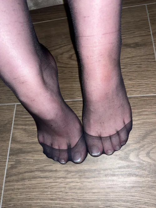 Sheer elegance at your feet. Every wrinkle, every contour—wrapped in the finest nylon.