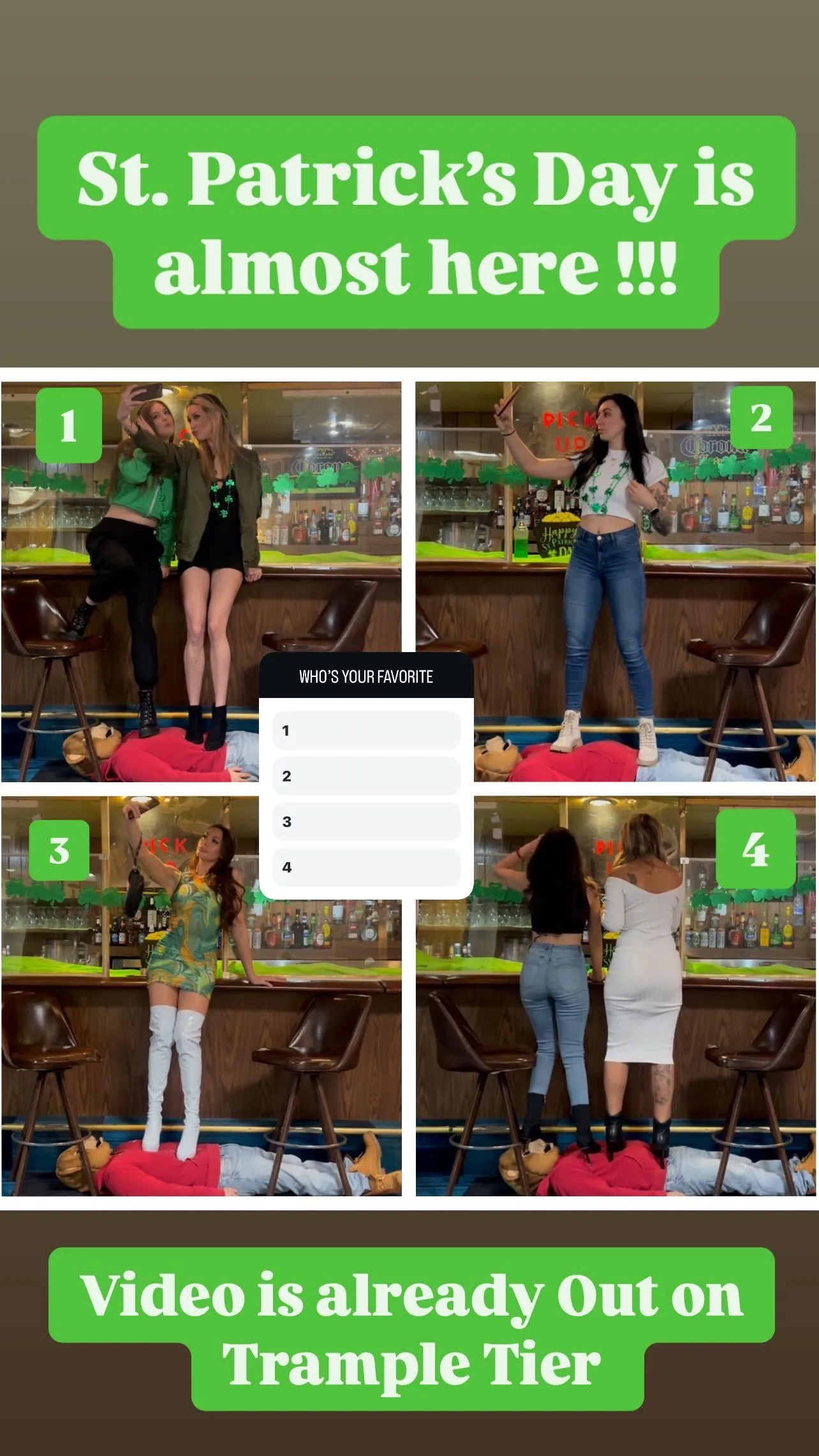 St Patrick’s Day at bar BallBusters