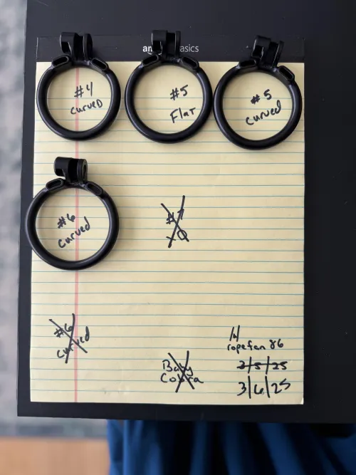 [US][FS] #4 curved, #5 flat, #5 curved, #6 curved base rings