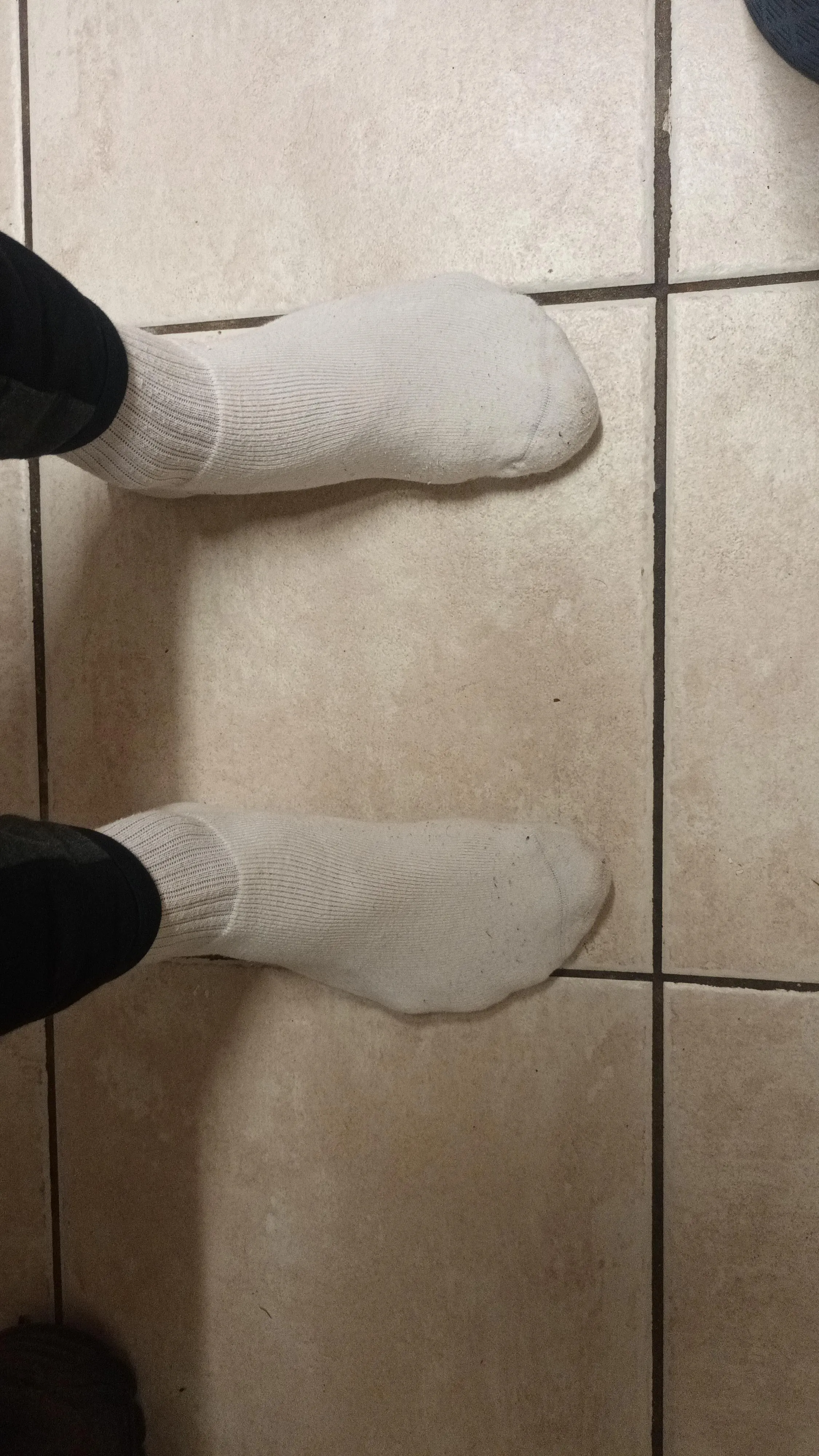White socks and joggers