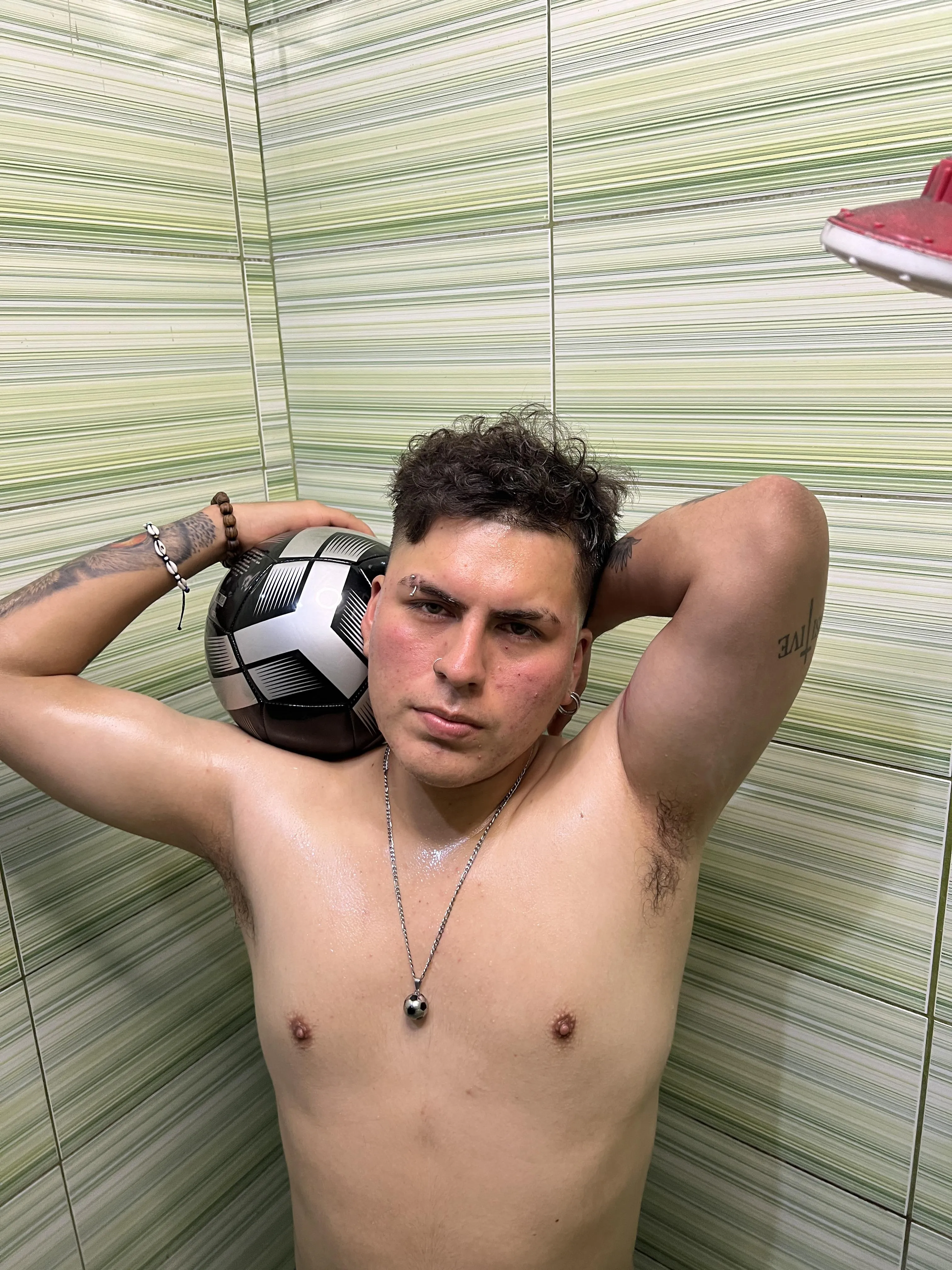 After playing soccer, my armpits end up drenched in sweat as if they were drowning in my jersey