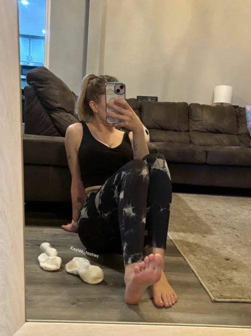 Are you sniffing my feet or my socks first