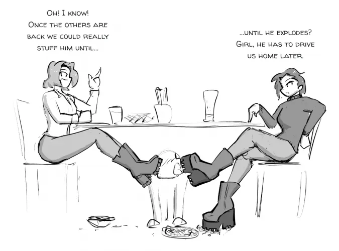 At least he won't be hungry.