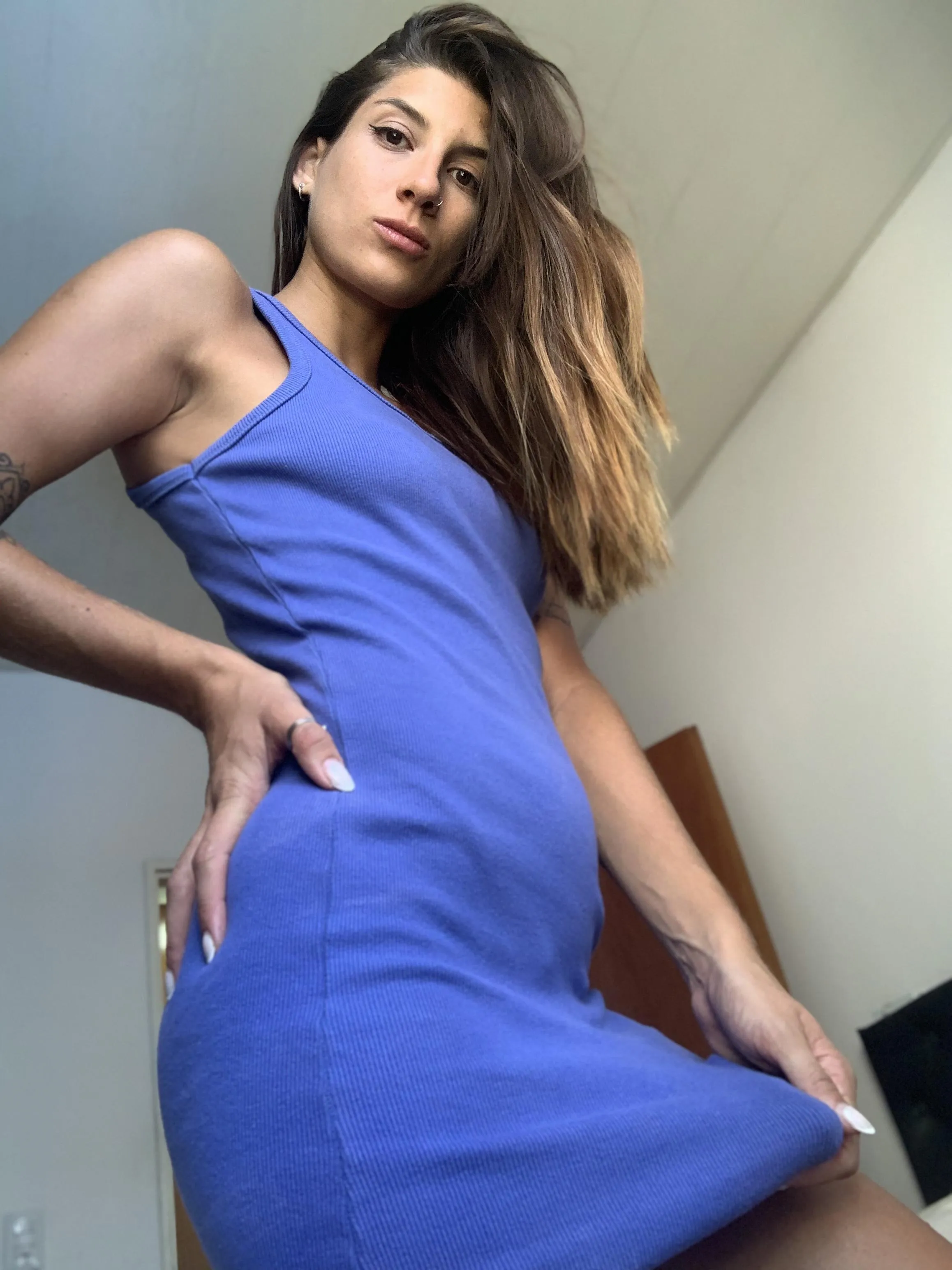 Hid it under my dress before I hide it inside you ;)