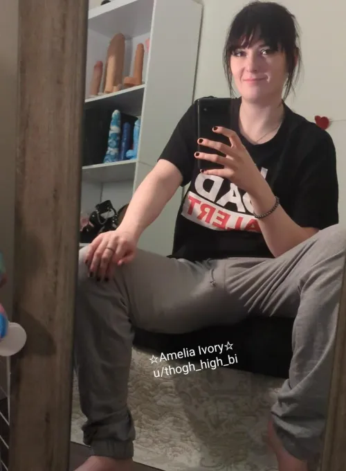 How would you react if you saw my monster cock bulging through my sweatpants