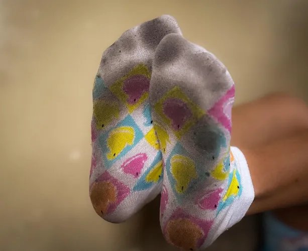 I Love Ruining White Socks! - 24hrs Worn; Light Scent/Sweat - Ready To Be Taken Home For Your Pleasure! - $25 - Cashapp, Paypal, & Throne Friendly!