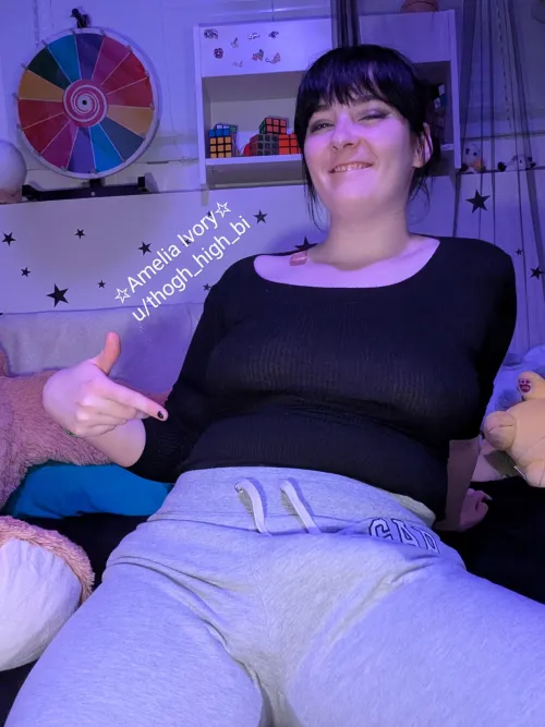 I'm not even fully hard, why don't you hop on and we'll see what happens?