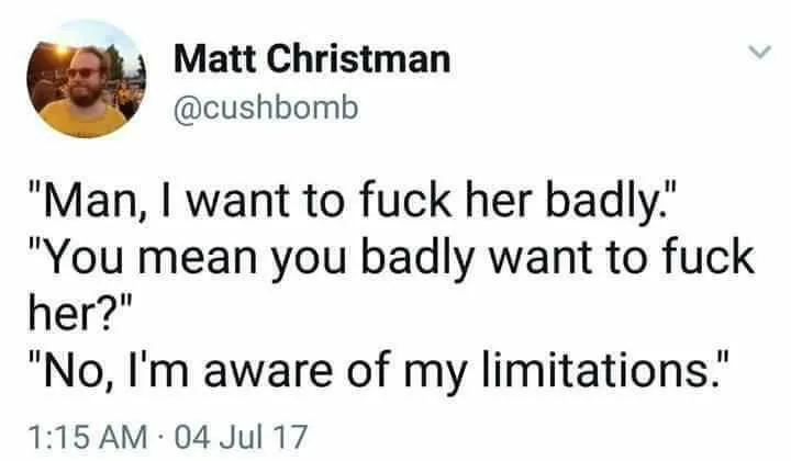 Know your limitations