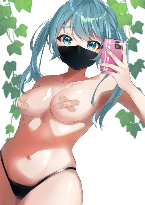 Miku hopes she won't be recognized [Vocaloid] (an2u_n)