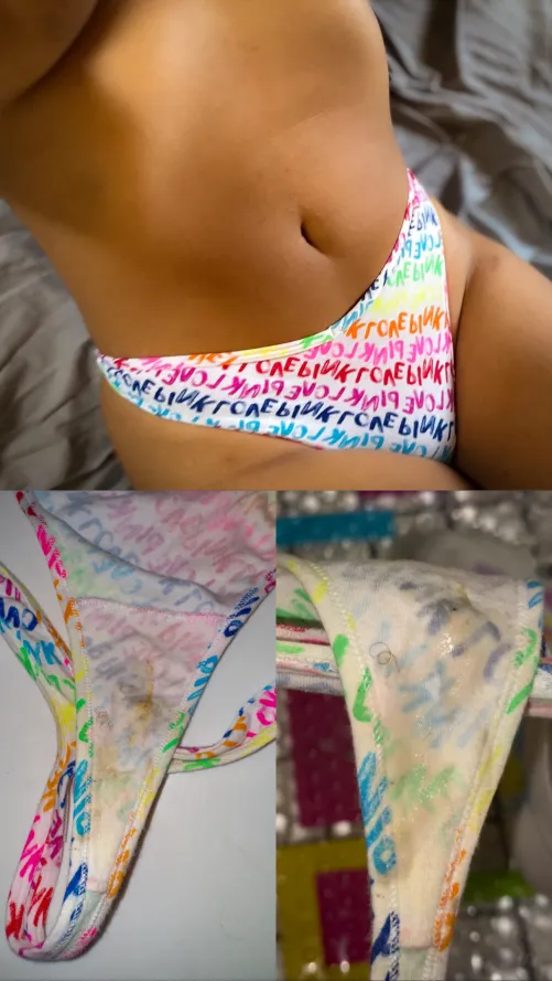 PINK Thong - Got Fucked Well & Hard In These Panties - Are You Ready To Cum In Them Too? - $35 - Ready To Ship! - Cashapp, Paypal, & Throne Friendly! [selling]