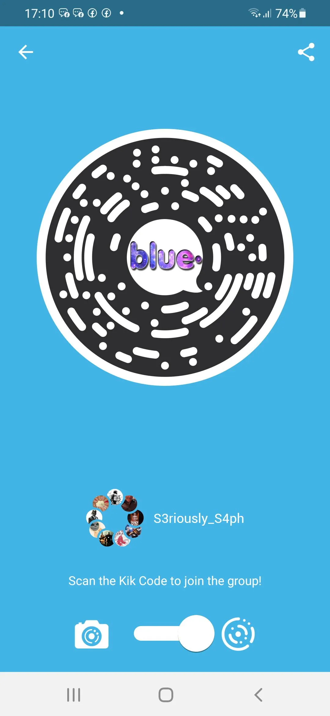 Rebuilding my Kik group Scan to join