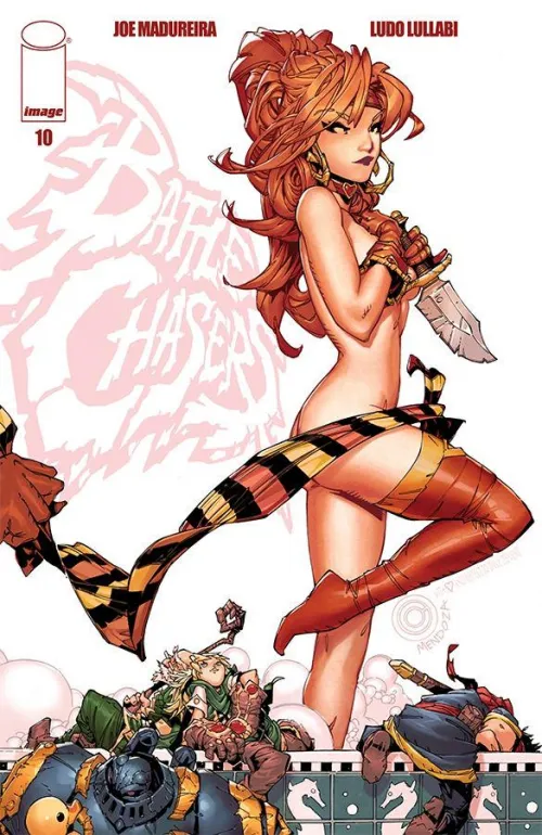 Red Monika really is the highlight of her series [Battle Chasers (1998), #10]