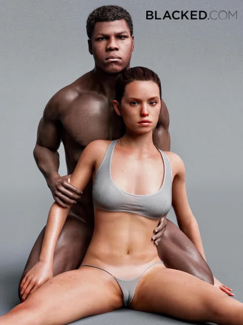 Rey x Finn- blacked (4TeaSe7en)