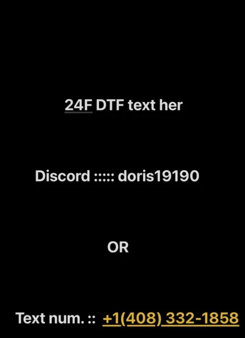 She’s DTF message her