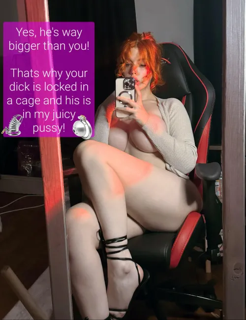 Stay locked cuck, you deserve chastity 🔐