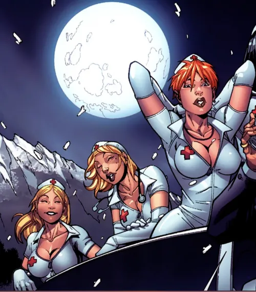 The nurses of Doctor Lovosno [Deadpool (2008), #4]