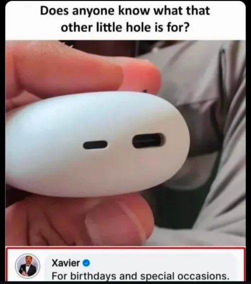 What’s another special occasion to use the little hole?