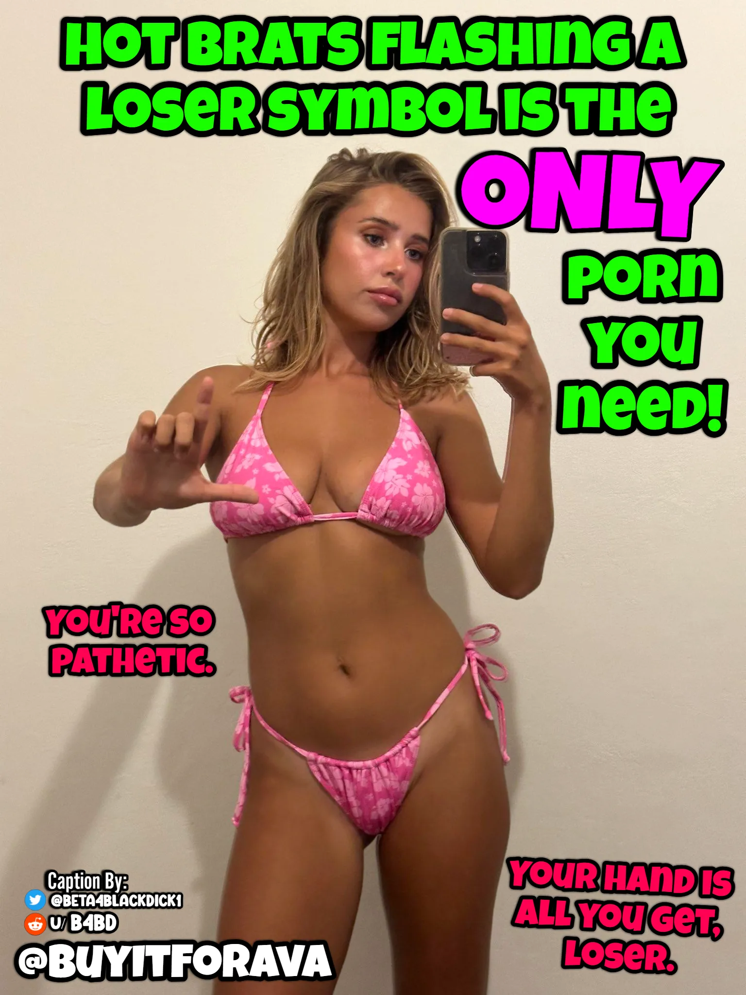 hot brats & loser symbols are your trigger? Good.