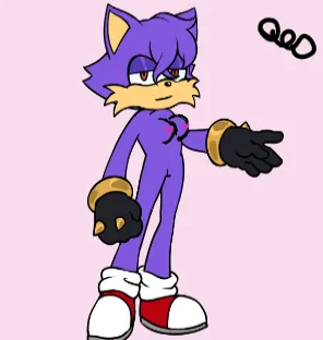 made a sonic oc and made  them nude