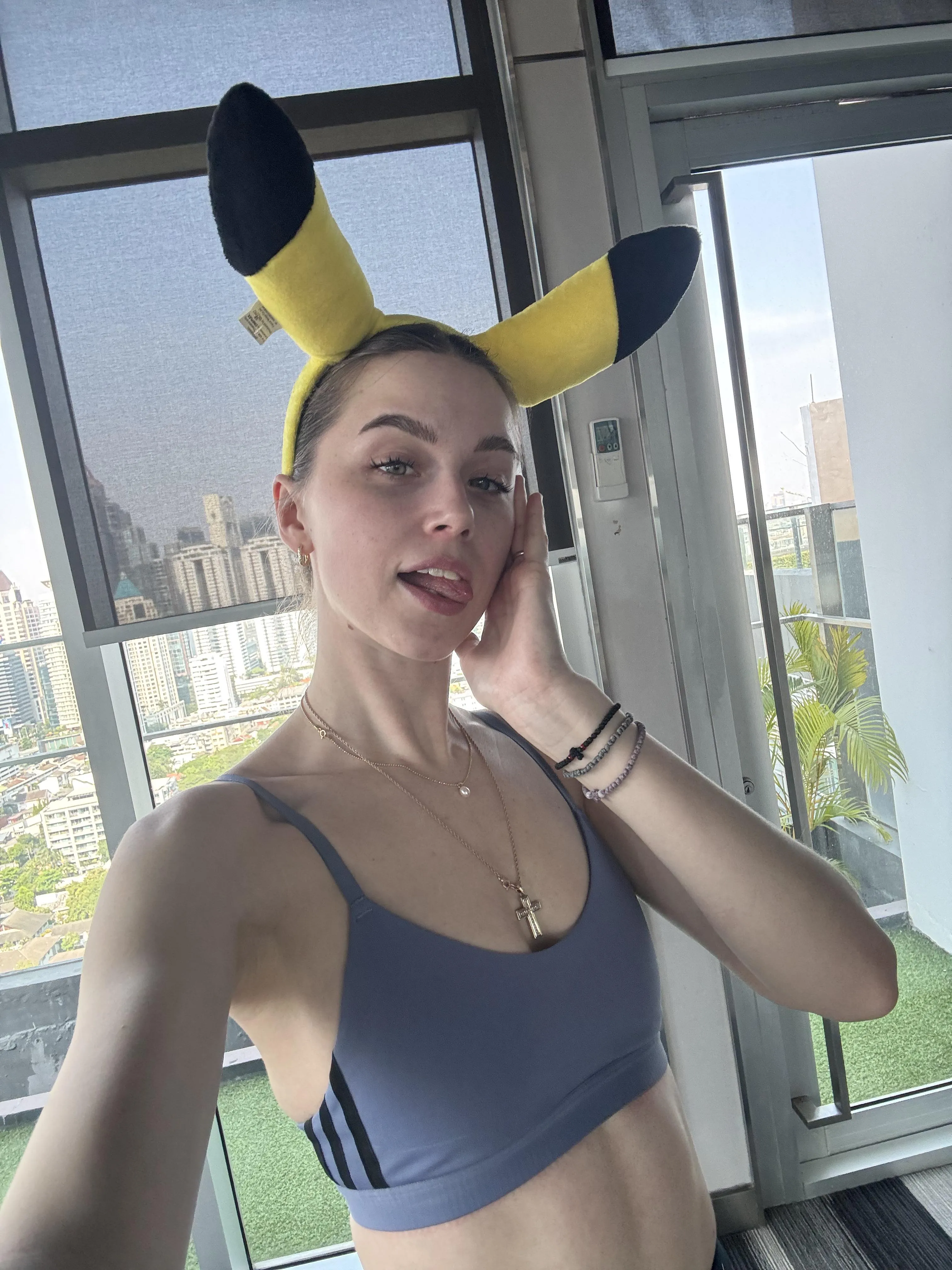 Pikachu girl in action