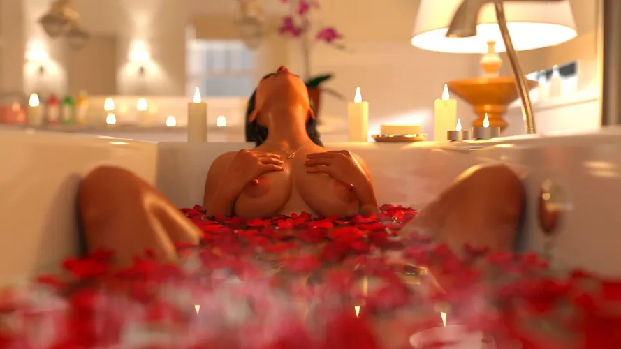 The pleasure of taking a bath!