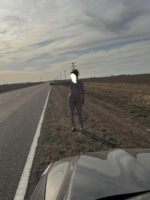 What would you do if you came across my wife hitch hiking?