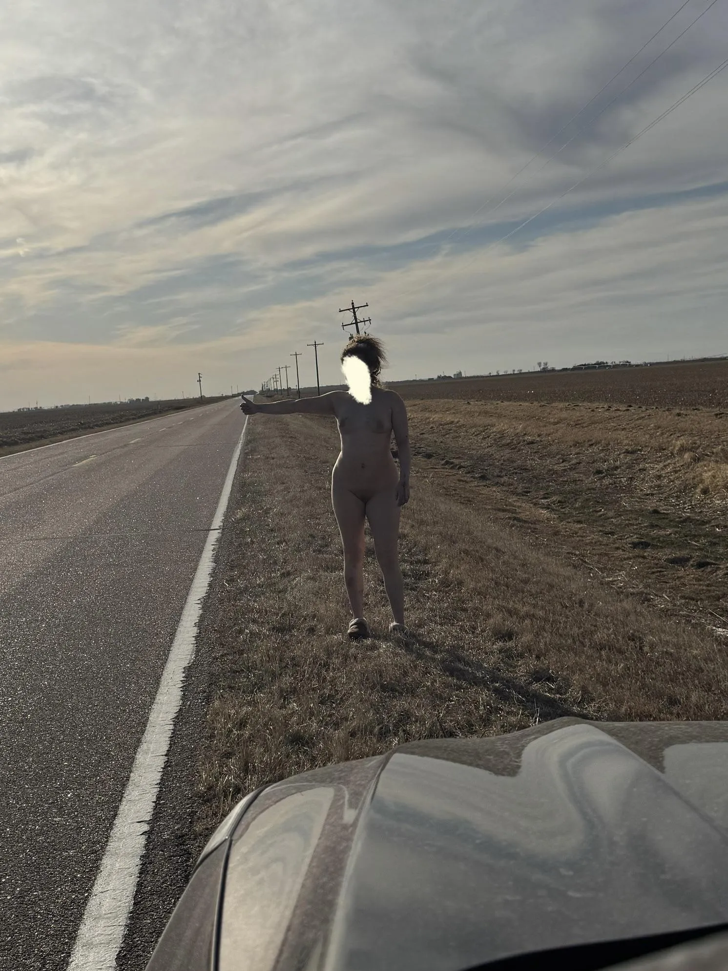 What would you do if you came across my wife hitch hiking?