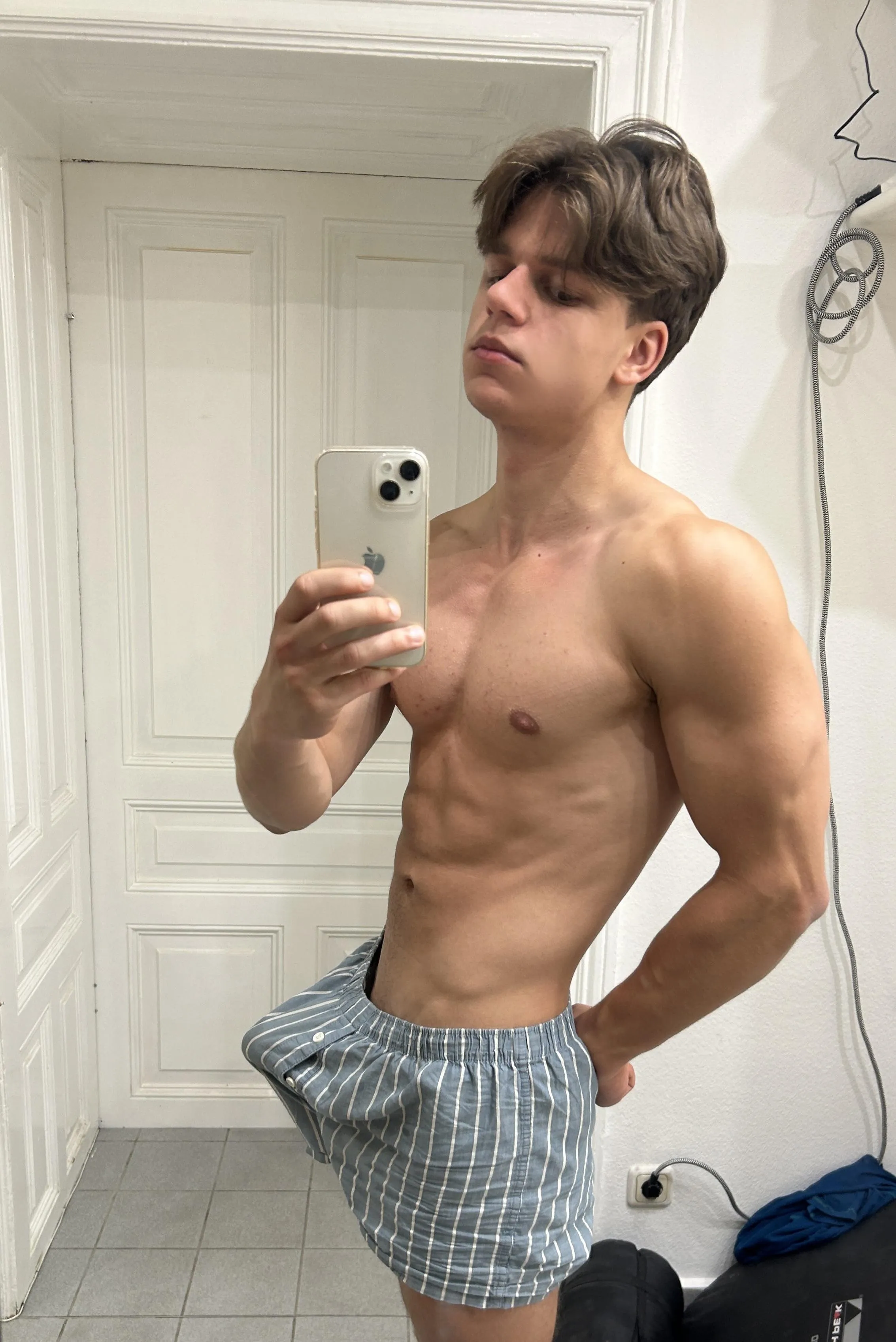 (20)Would you suck on my morning bulge?