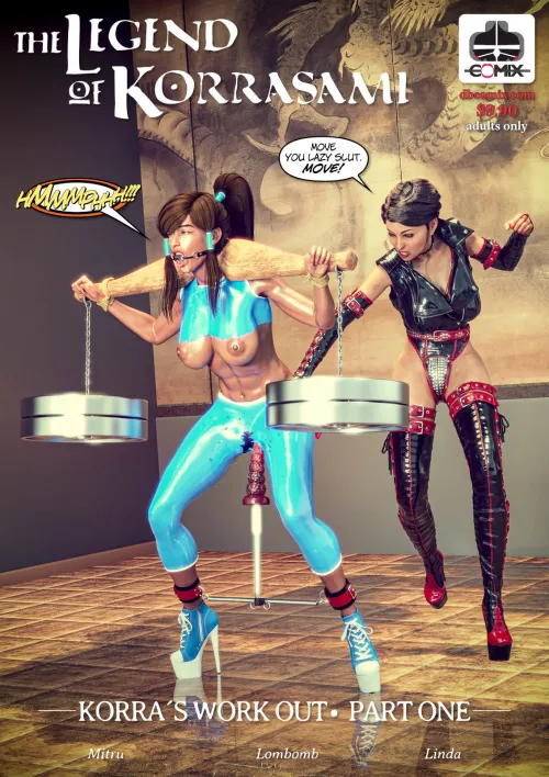 Asami makes Korra train her muscles. All kinds of muscles (LindaDanvers)