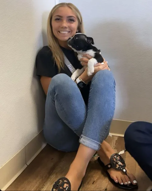 Black tory burch with white toes