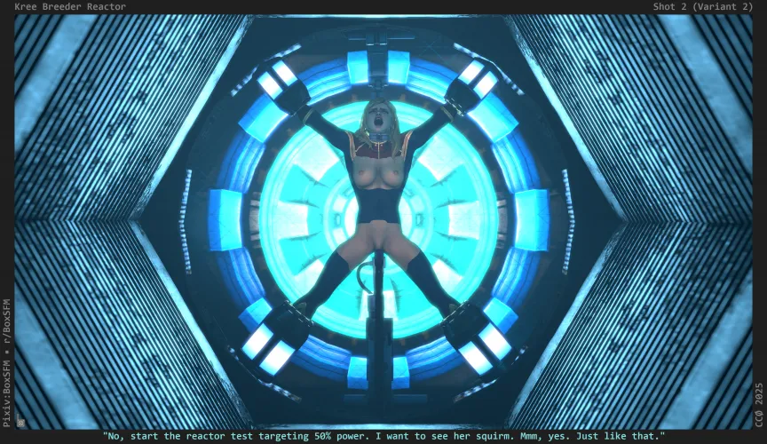 Captain Marvel hooked up to a reactor (BoxSFM)