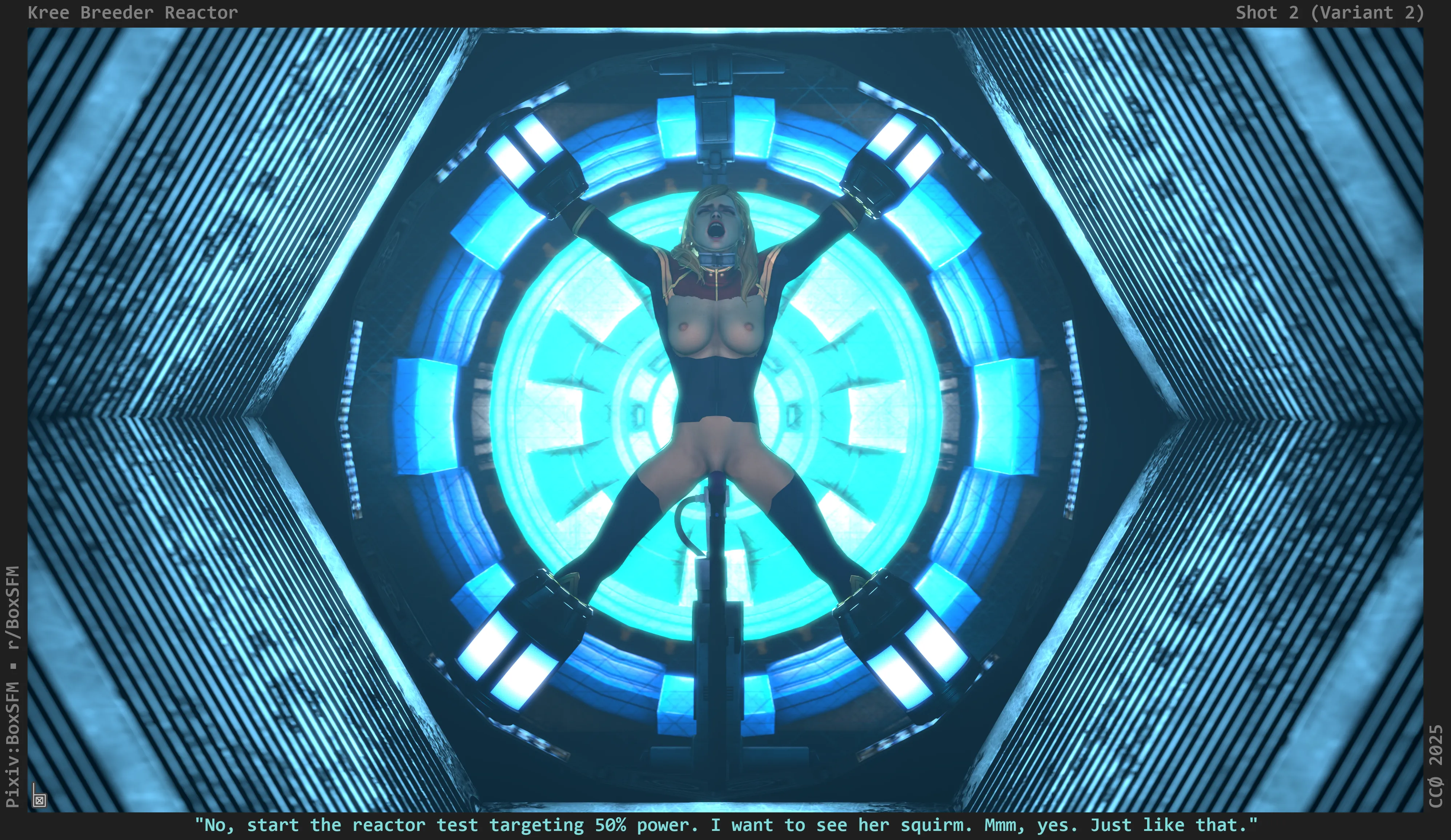Captain Marvel hooked up to a reactor (BoxSFM)