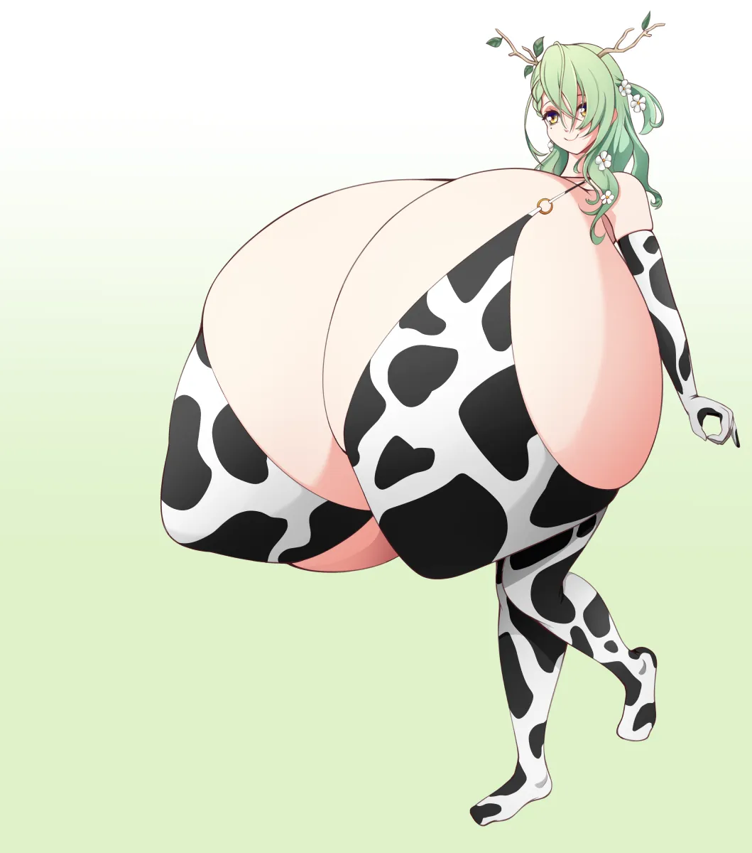 Commission: Ceres fauna cow print bikini