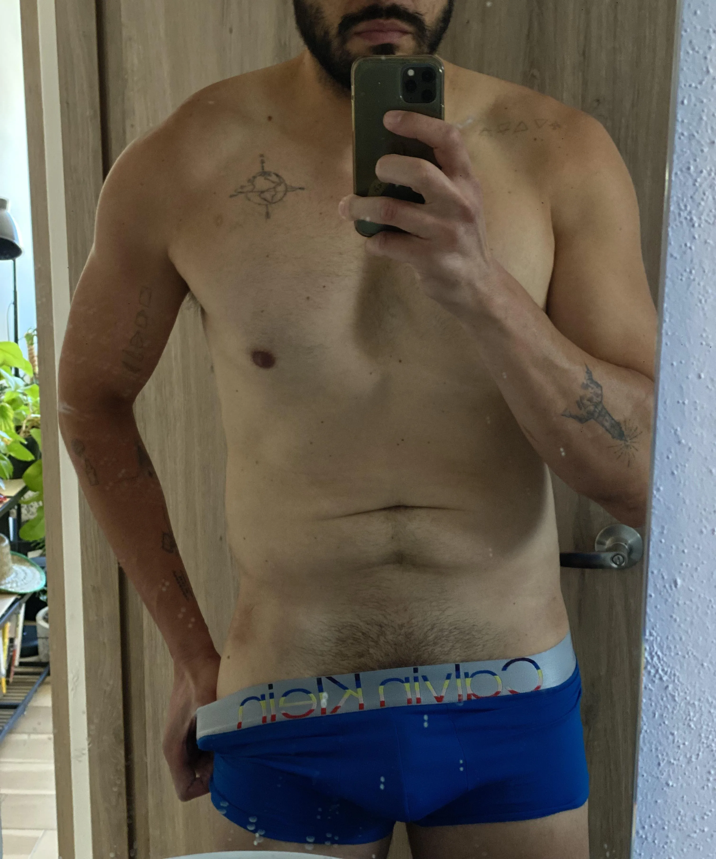 Electric blue boxers…love them!