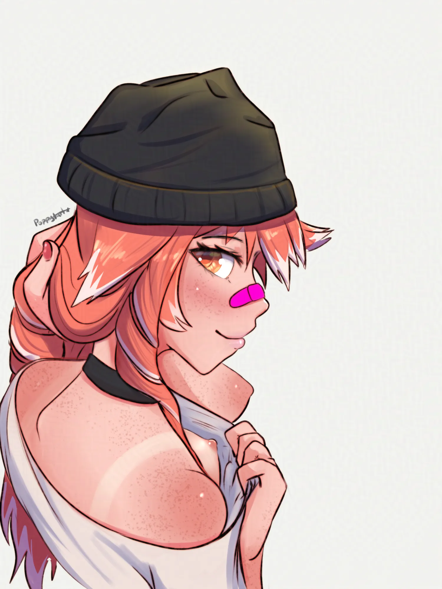 Getting a sneak peek (Artpoppytart)