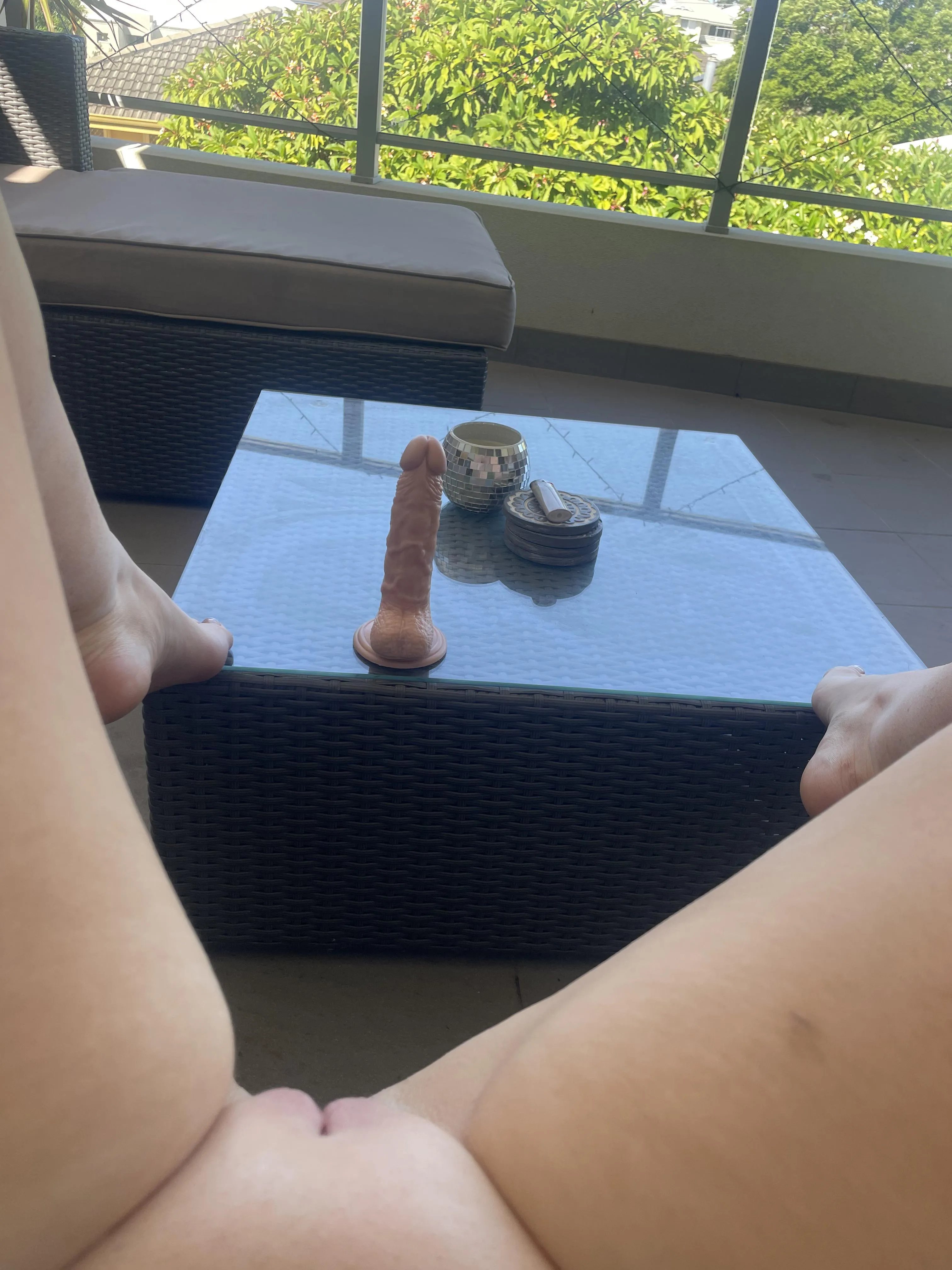Had some fun on the balcony 💦