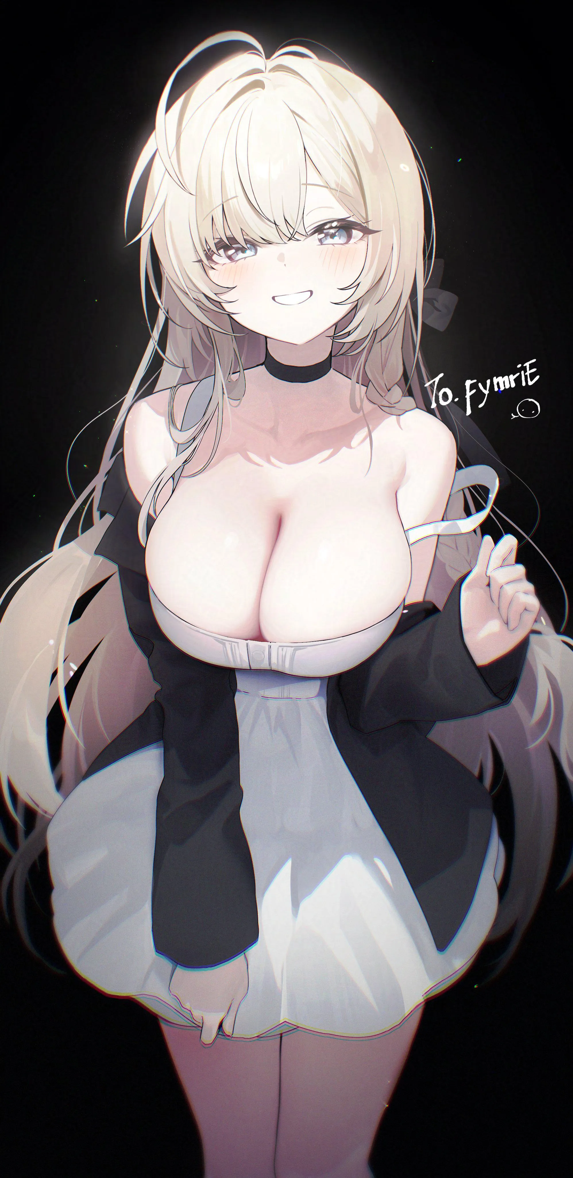 Her dress can't contain her boobs